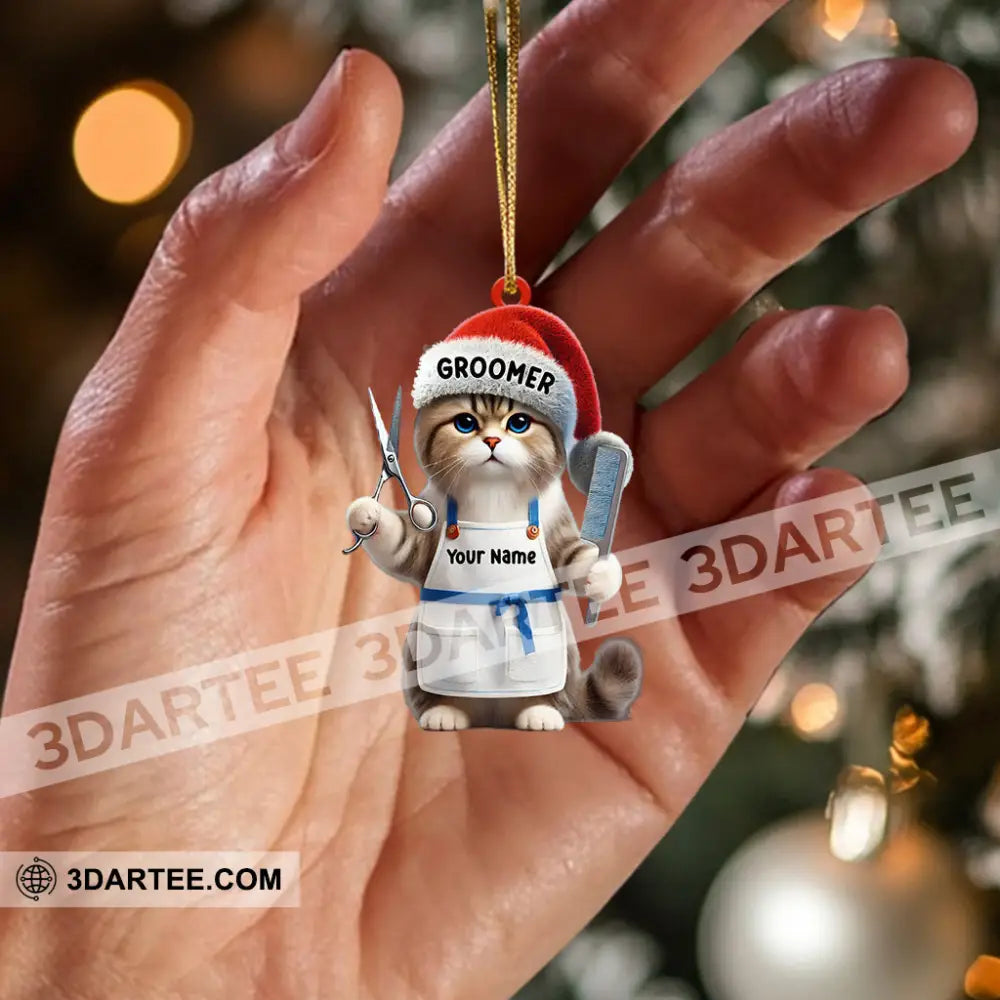 Groomer Cat Home Decor Christmas Ornament Personalized Ornament Ornament
