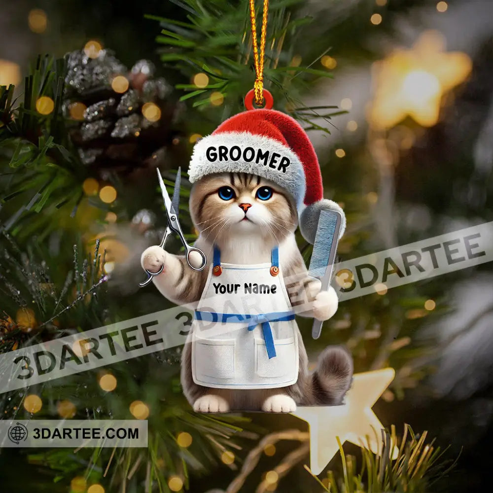Groomer Cat Home Decor Christmas Ornament Personalized Ornament Ornament