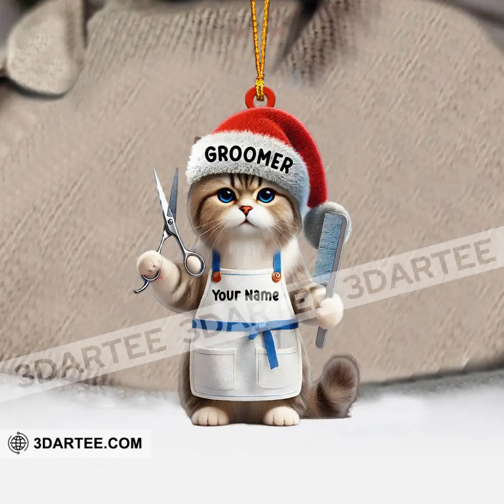 Groomer Cat Home Decor Christmas Ornament Personalized Ornament Ornament