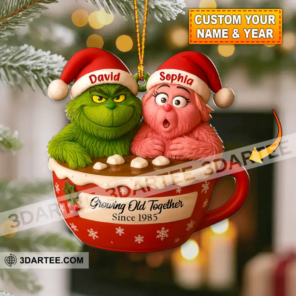 Growing Old Together Christmas Home Decor Christmas Ornament Personalized Ornament Ornament
