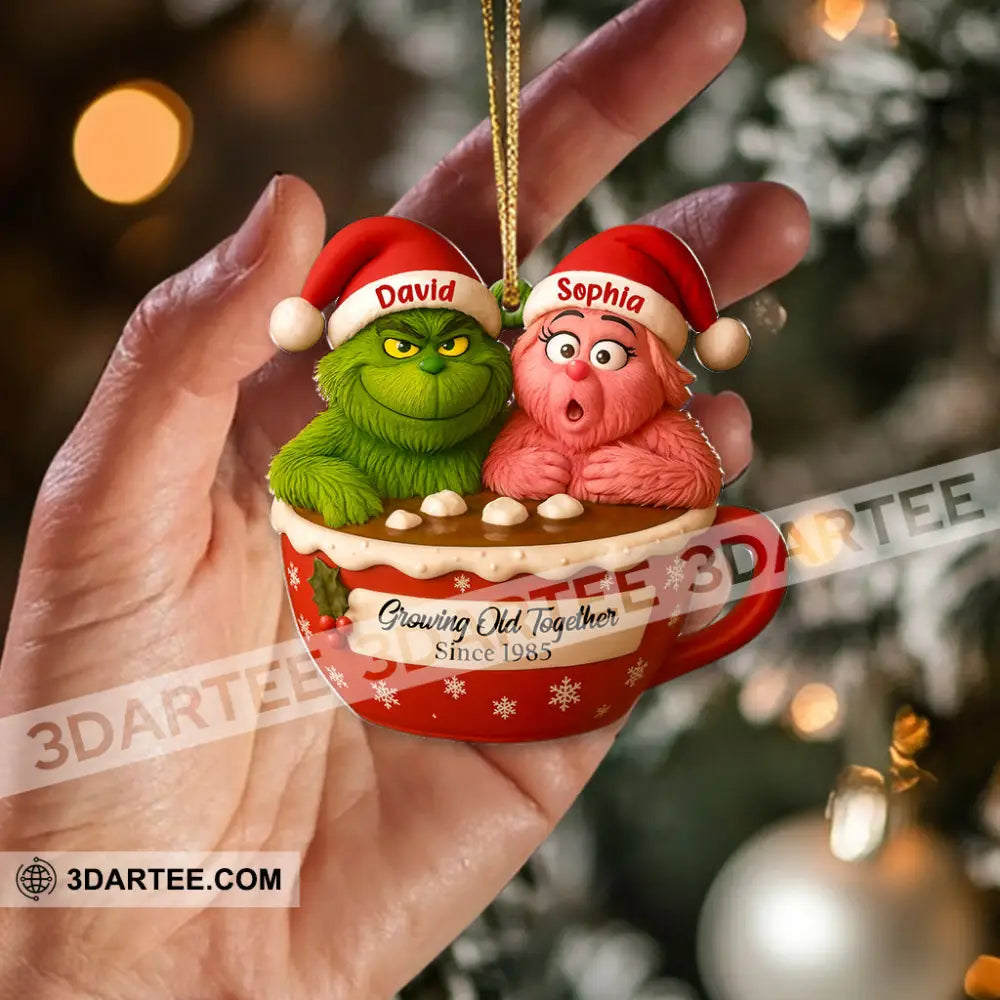 Growing Old Together Christmas Home Decor Christmas Ornament Personalized Ornament Ornament