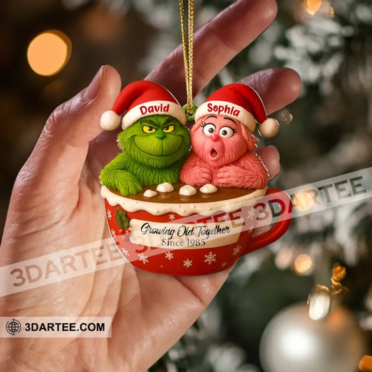 Growing Old Together Christmas Home Decor Christmas Ornament Personalized Ornament Ornament