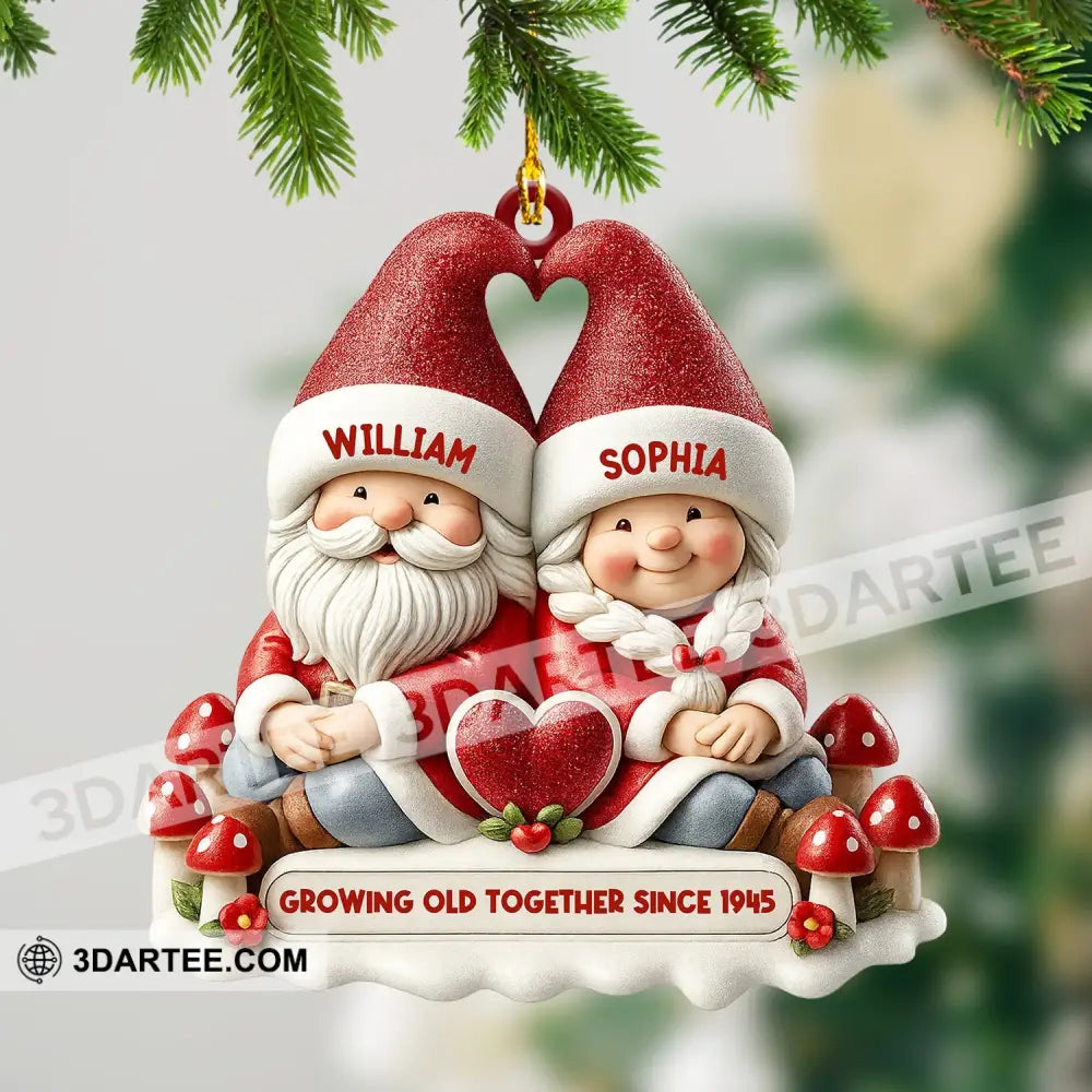 Growing Old Together Christmas Home Decor Christmas Ornament Personalized Ornament Ornament