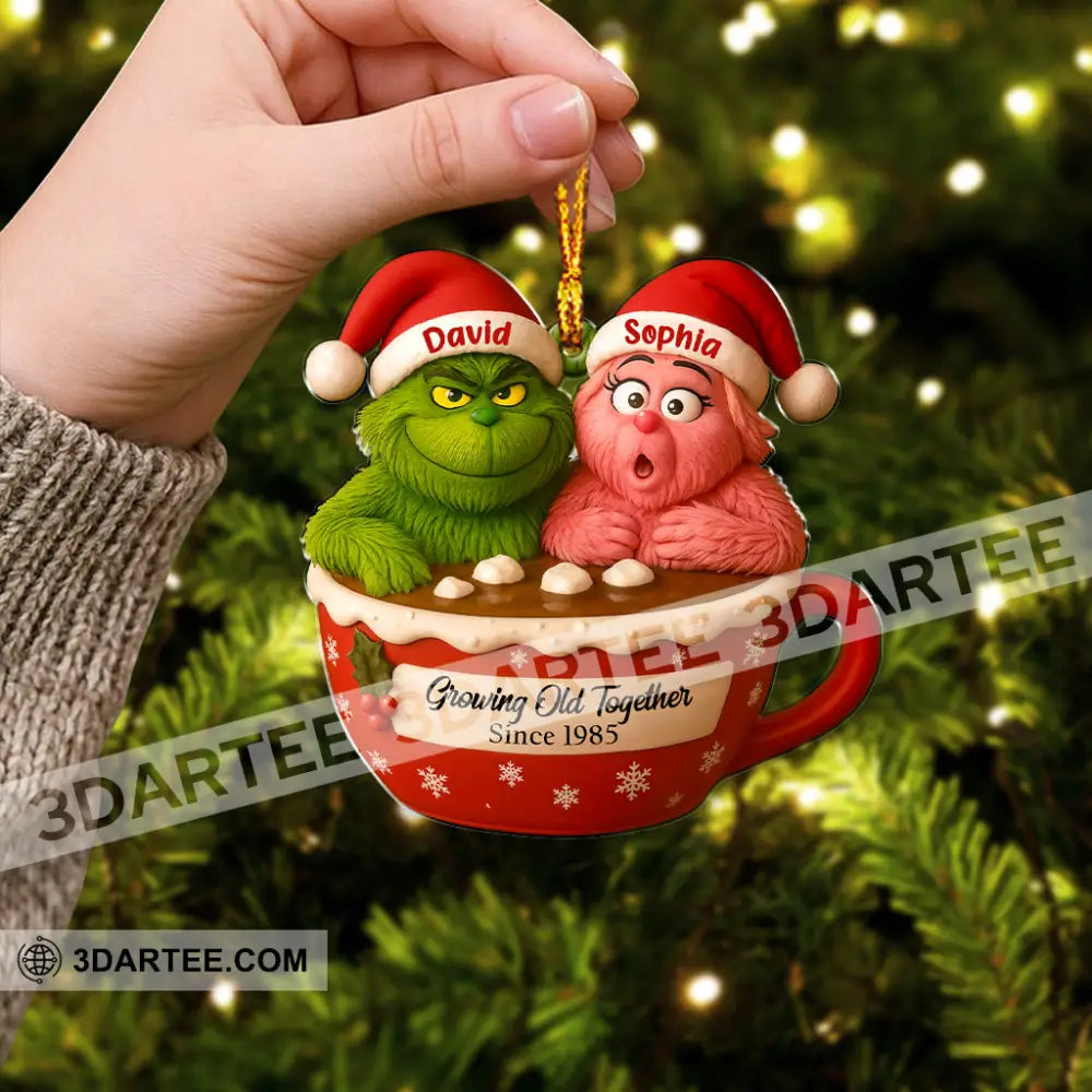 Growing Old Together Christmas Home Decor Christmas Ornament Personalized Ornament Ornament
