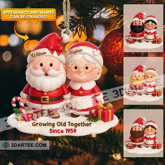 Growing Old Together Christmas Home Decor Christmas Ornament Personalized Ornament Ornament