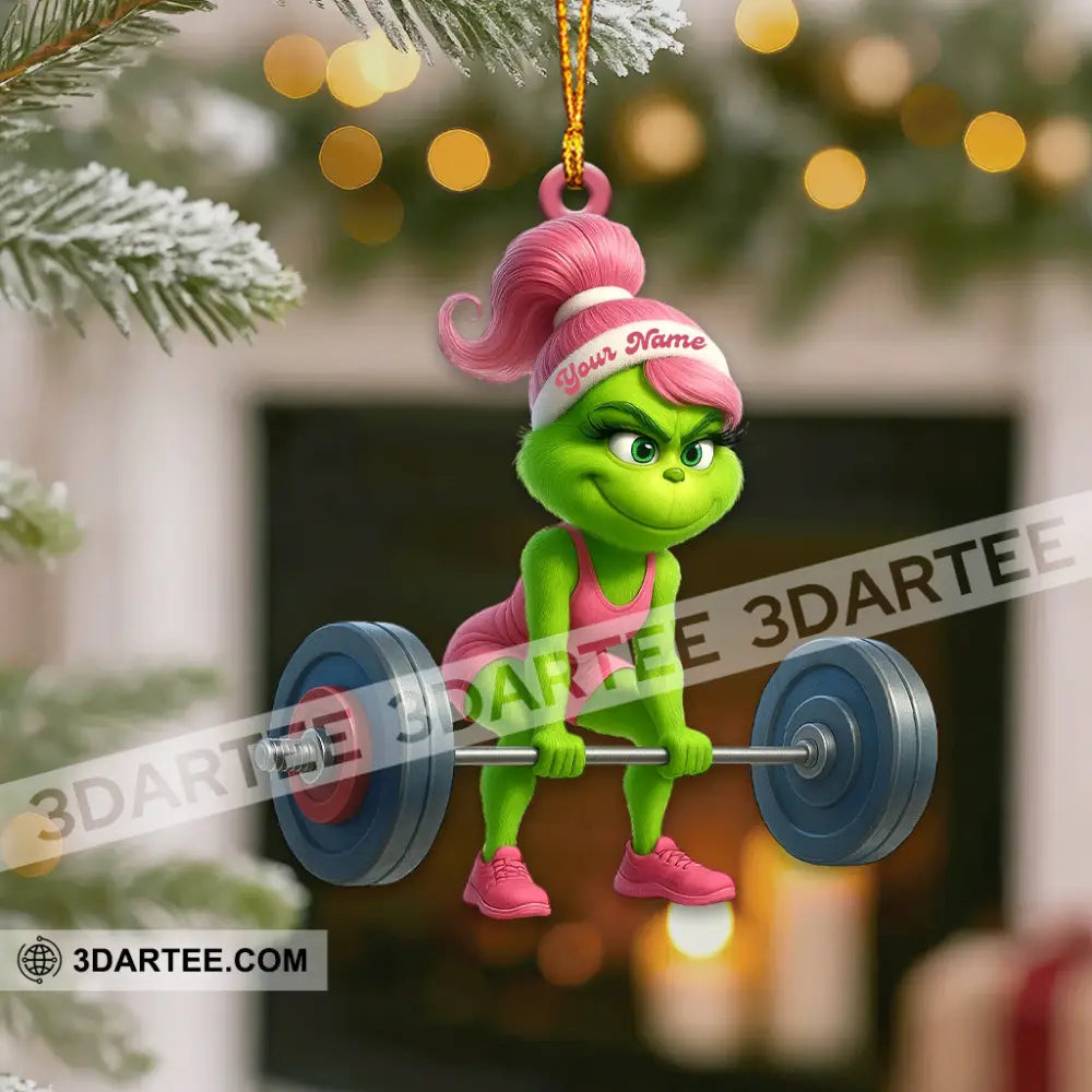 Gym Girl Home Decor Christmas Ornament Personalized Ornament Ornament