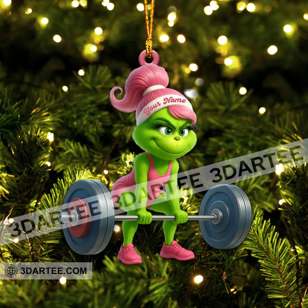 Gym Girl Home Decor Christmas Ornament Personalized Ornament Ornament
