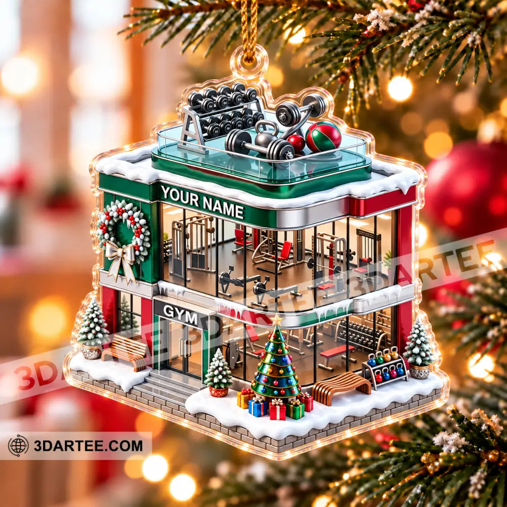 Gym House Home Decor Christmas Ornament Personalized Ornament - Ornament