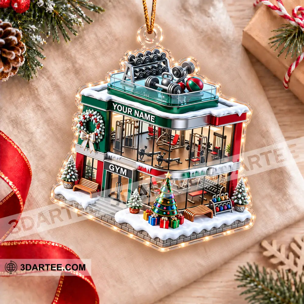 Gym House Home Decor Christmas Ornament Personalized Ornament - Ornament