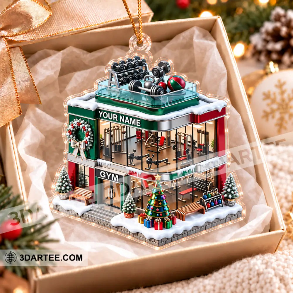 Gym House Home Decor Christmas Ornament Personalized Ornament - Ornament