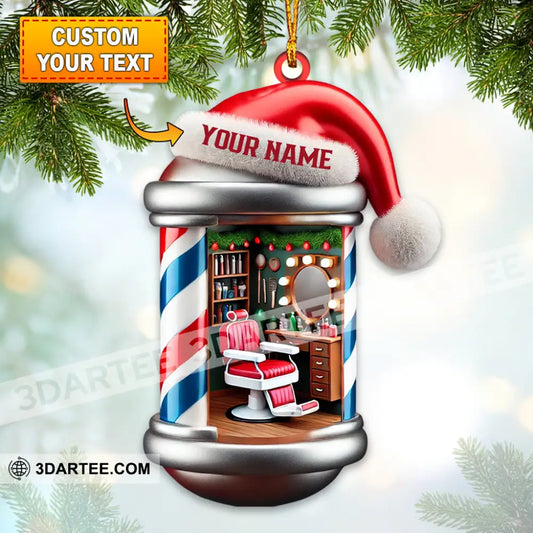 Hair Salon Home Decor Christmas Ornament Personalized Ornament 3.54’’ / 1 Ornament Ornament