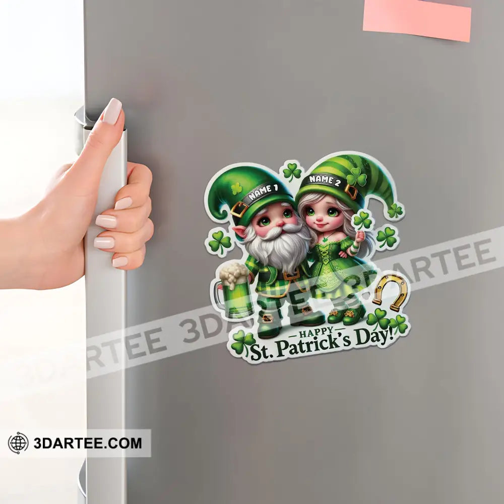 Happy Couple Patrick’s Day Fridge Magnet - Personalized