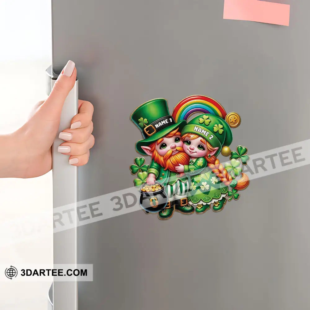 Happy Couple Patrick’s Day Fridge Magnet - Personalized