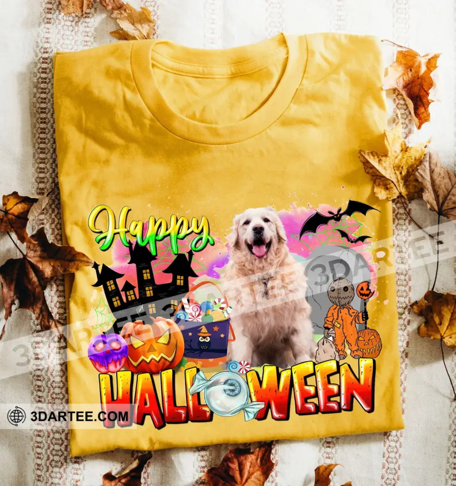 Happy Halloween Personalized Light T-Shirt - Gift For Family Friends Pet Lovers Apparel