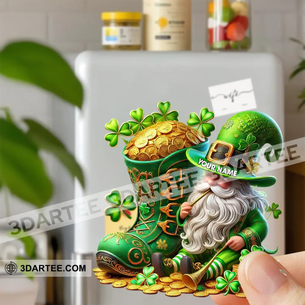 Happy Patrick’s Day Fridge Magnet - Personalized 3.54’’ / 1 Piece