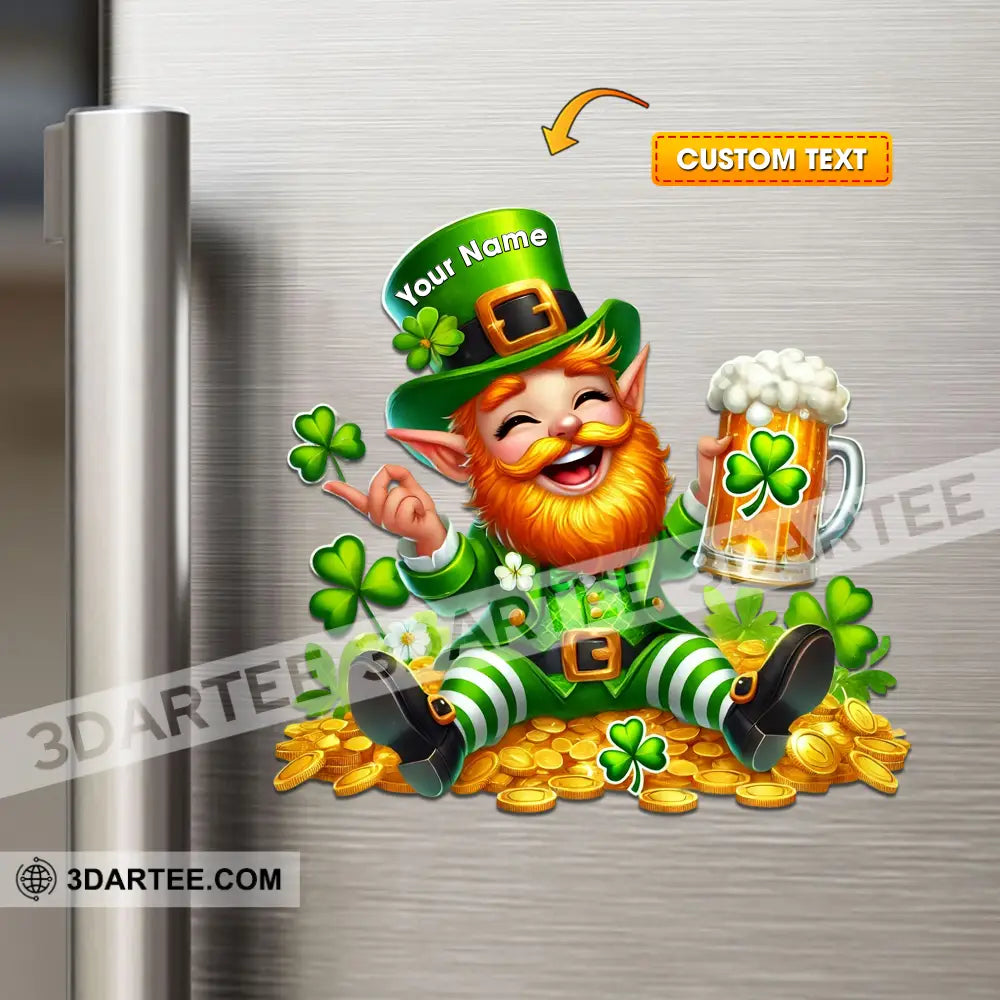 Happy Patrick’s Day Fridge Magnet - Personalized 3.54’’ / 1 Piece