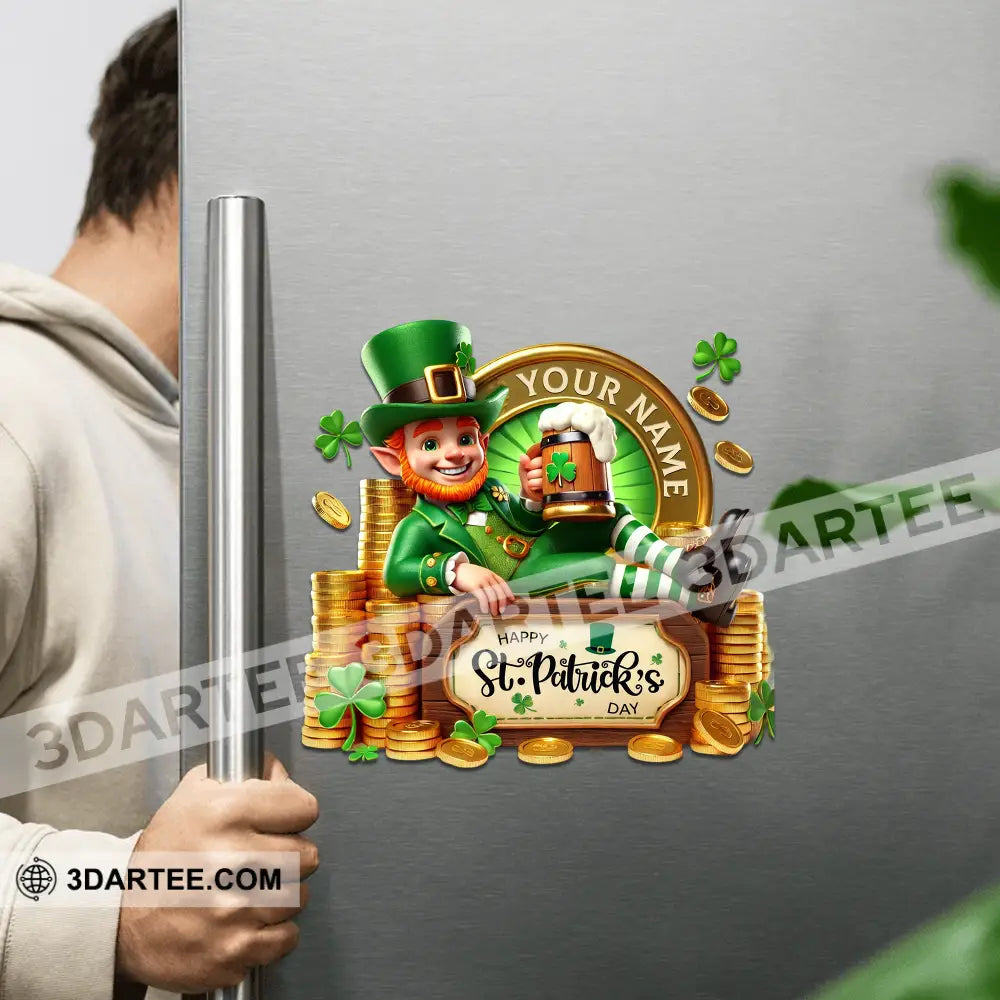 Happy St.patrick’s Day Fridge Magnet - Personalized