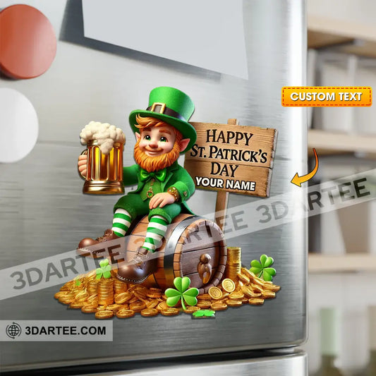 Happy St Patrick’s Day Fridge Magnet - Personalized 3.54’’ / 1 Piece