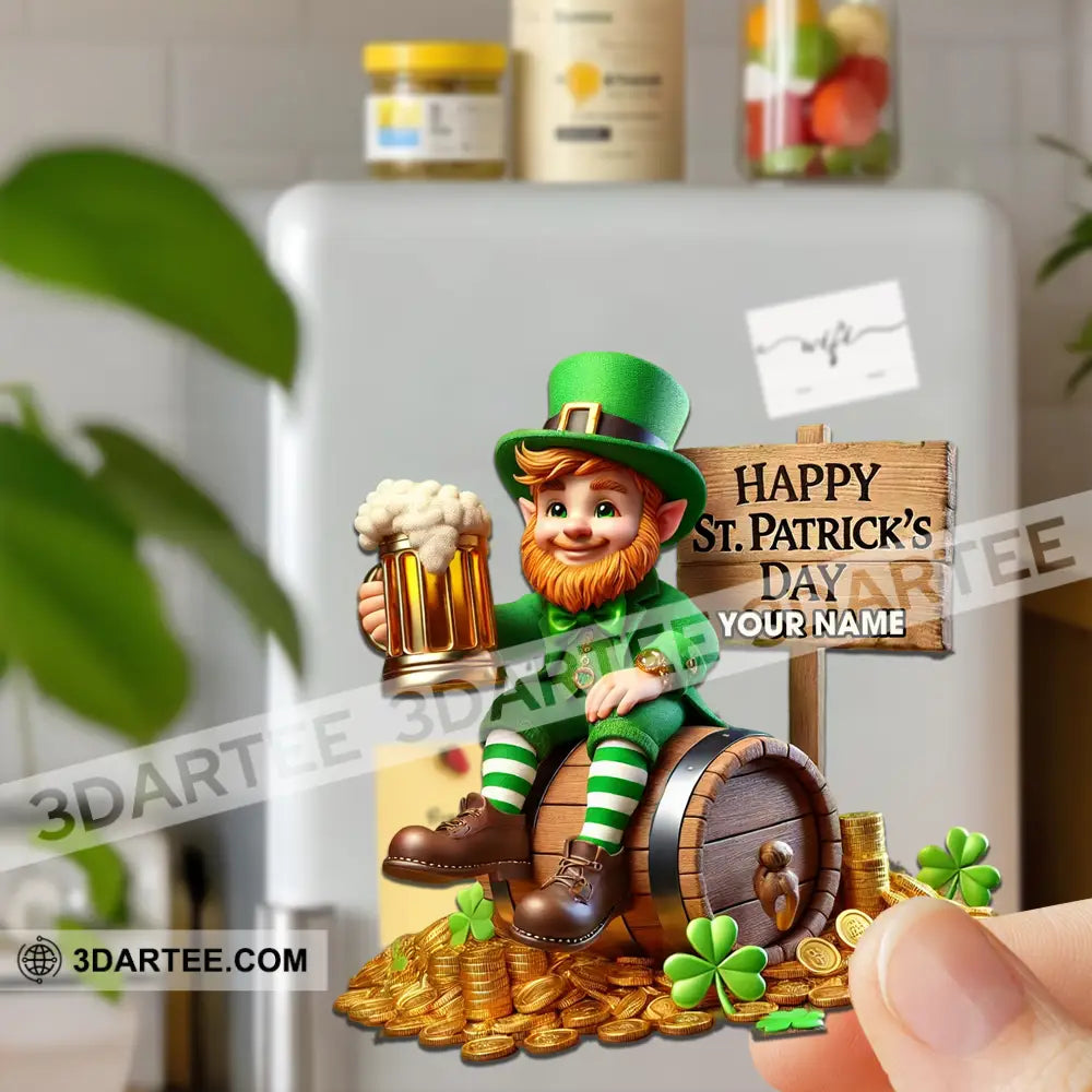 Happy St Patrick’s Day Fridge Magnet - Personalized