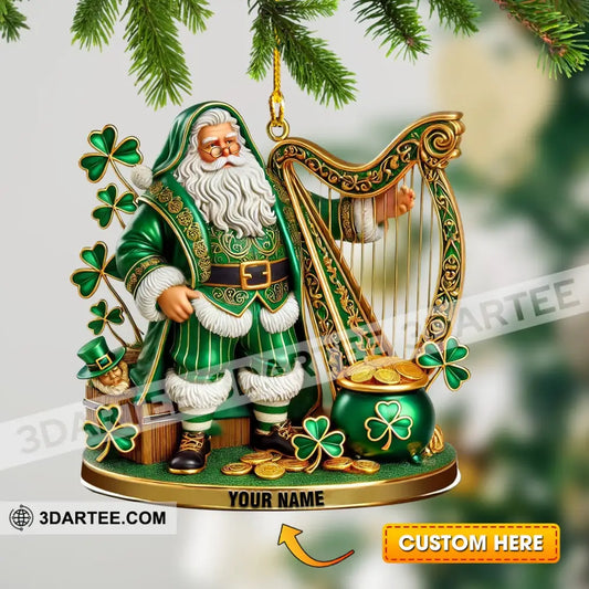 Harp Patrick Day Home Decor Christmas Ornament Personalized Ornament 3.54’’ / 1 Ornament Ornament