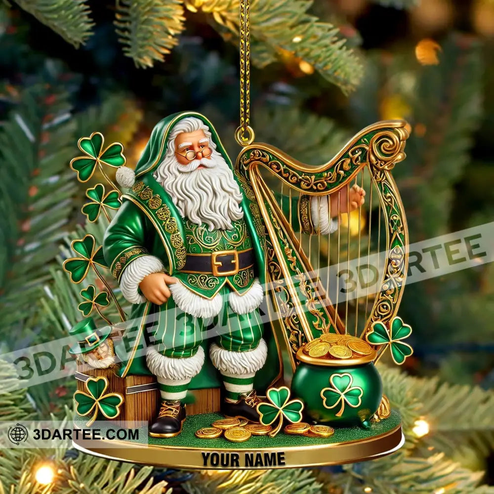 Harp Patrick Day Home Decor Christmas Ornament Personalized Ornament Ornament