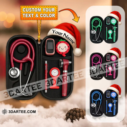 Healthcare Staff Home Decor Christmas Ornament Personalized Ornament 3.54’’ / 1 Ornament Ornament