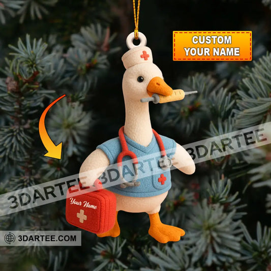 Healthcare Staff Home Decor Christmas Ornament Personalized Ornament 3.54’’ / 1 Ornament Ornament