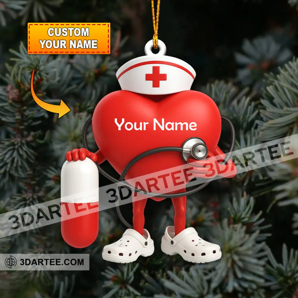 Healthcare Staff Home Decor Christmas Ornament Personalized Ornament 3.54’’ / 1 Ornament Ornament