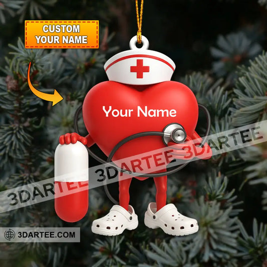 Healthcare Staff Home Decor Christmas Ornament Personalized Ornament 3.54’’ / 1 Ornament Ornament