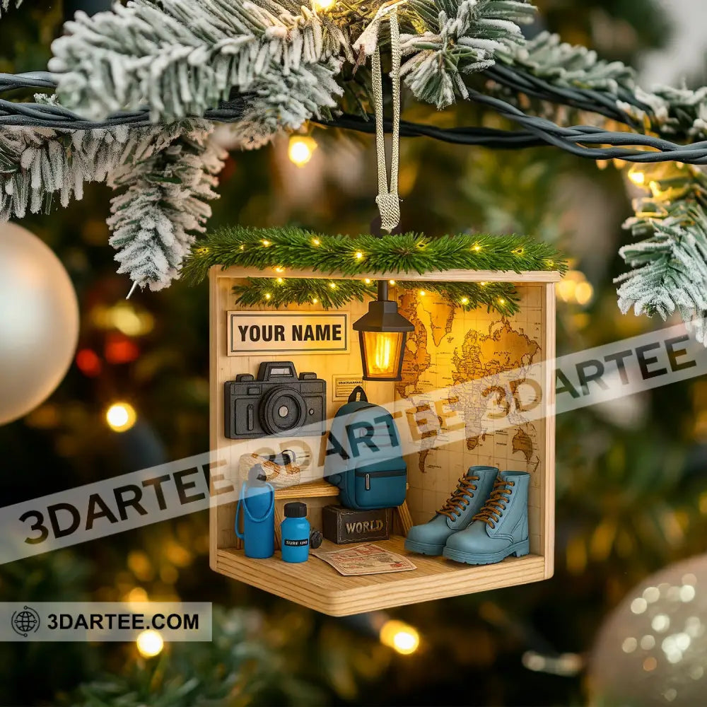 Hiking Corner Home Decor Christmas Ornament Personalized Ornament Ornament