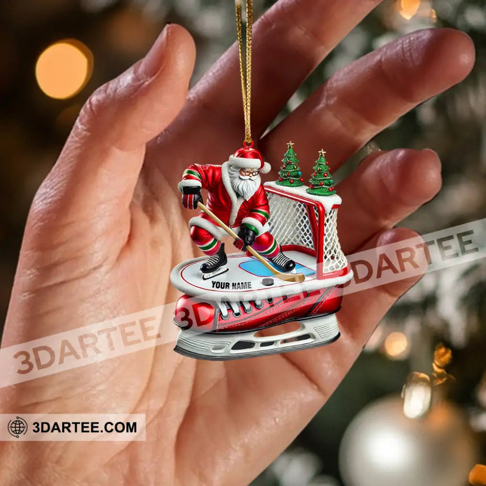 Hockey Christmas Home Decor Christmas Ornament Personalized Ornament Ornament