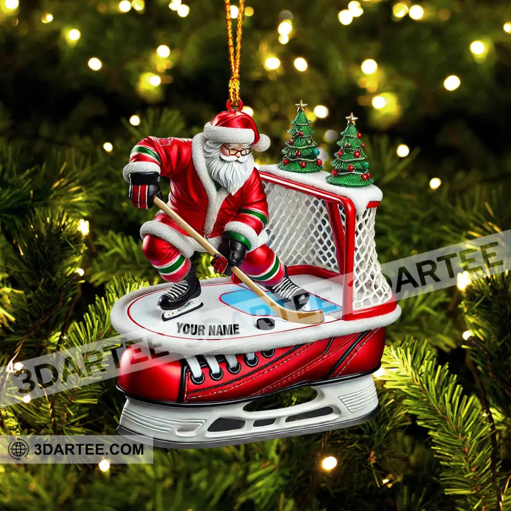 Hockey Christmas Home Decor Christmas Ornament Personalized Ornament Ornament