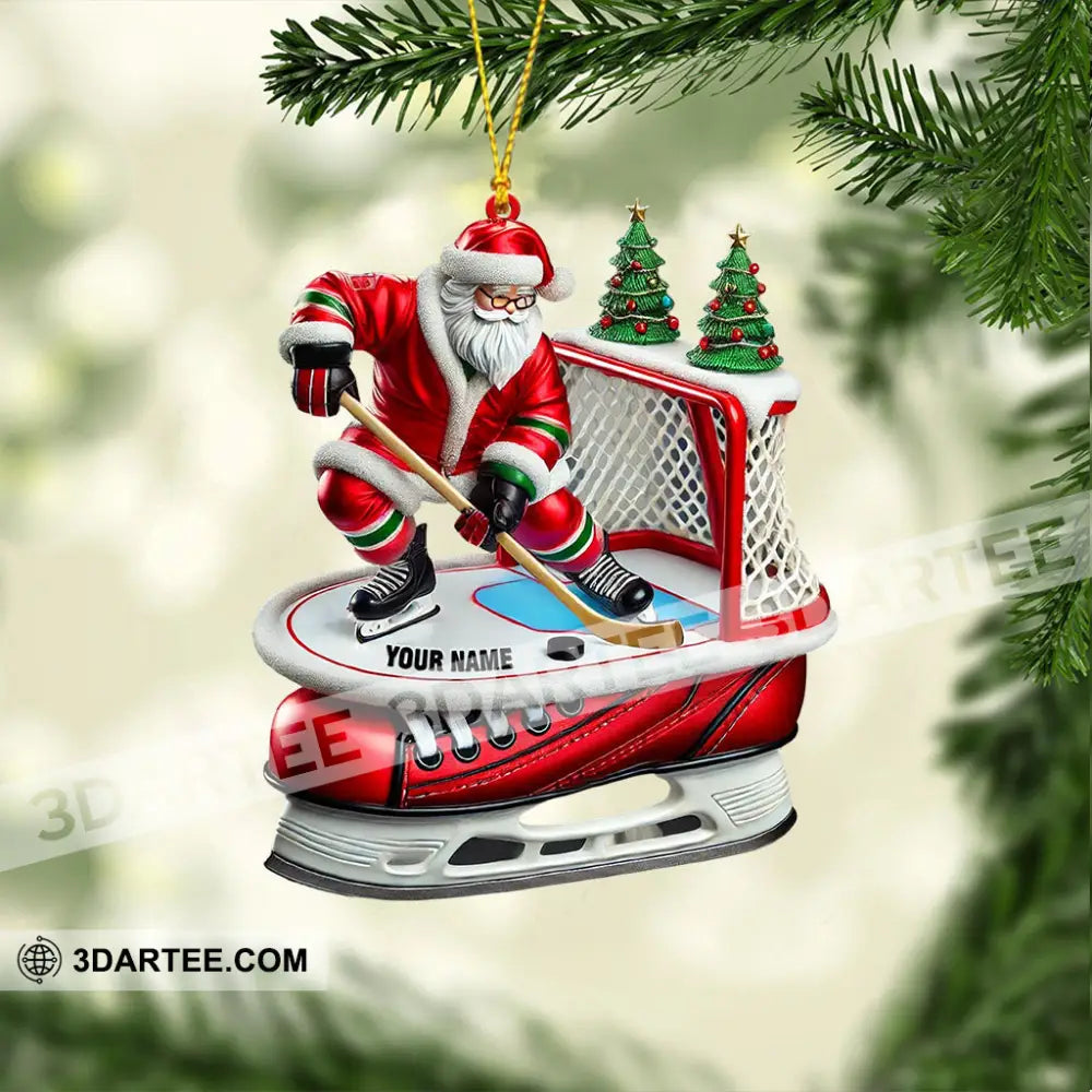 Hockey Christmas Home Decor Christmas Ornament Personalized Ornament Ornament