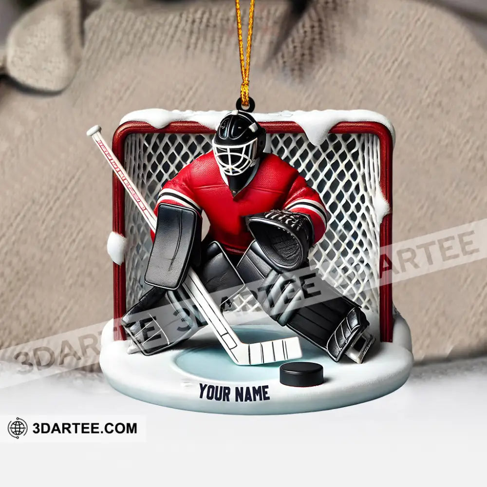 Hockey Goal Keeper Christmas Ornament Personalized Ornament Ornament