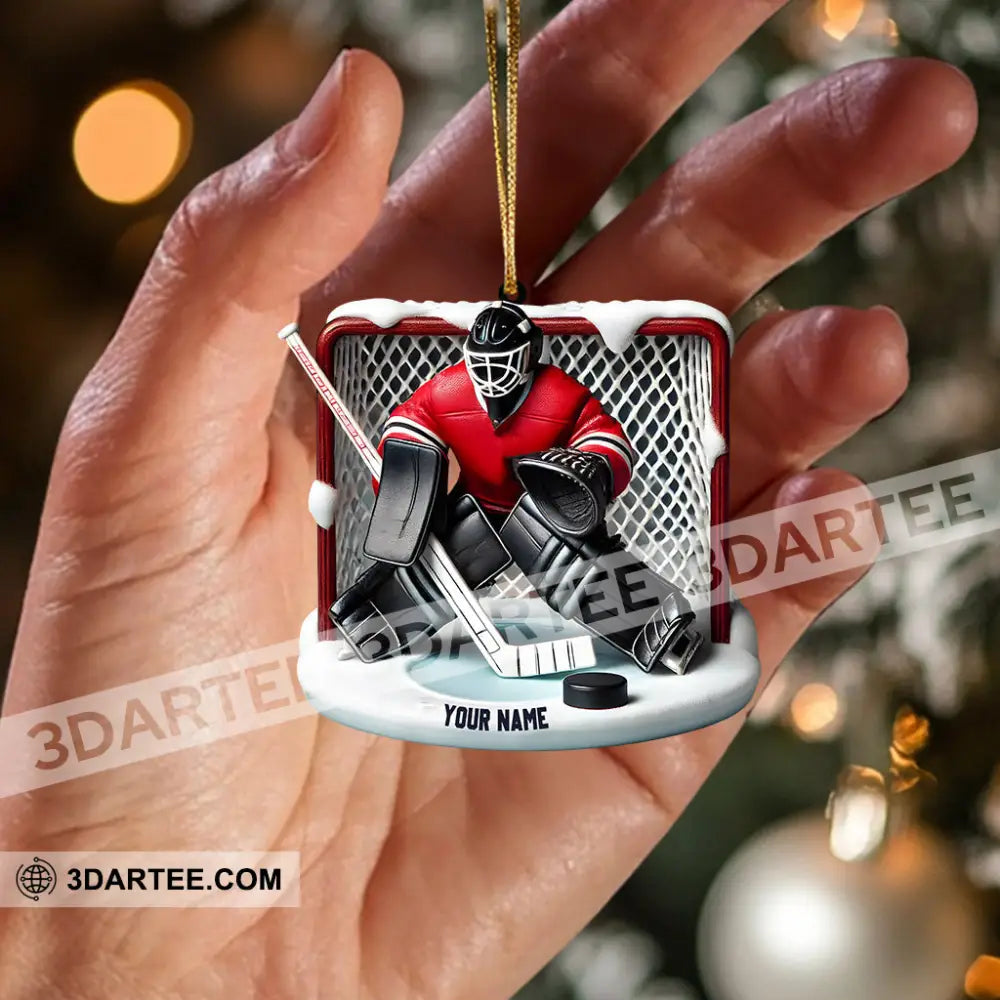 Hockey Goal Keeper Christmas Ornament Personalized Ornament Ornament