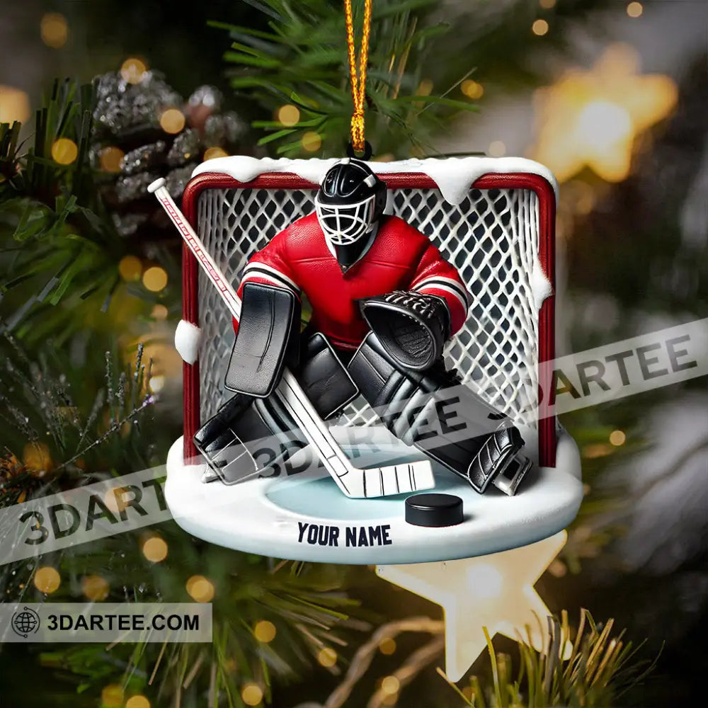 Hockey Goal Keeper Christmas Ornament Personalized Ornament Ornament