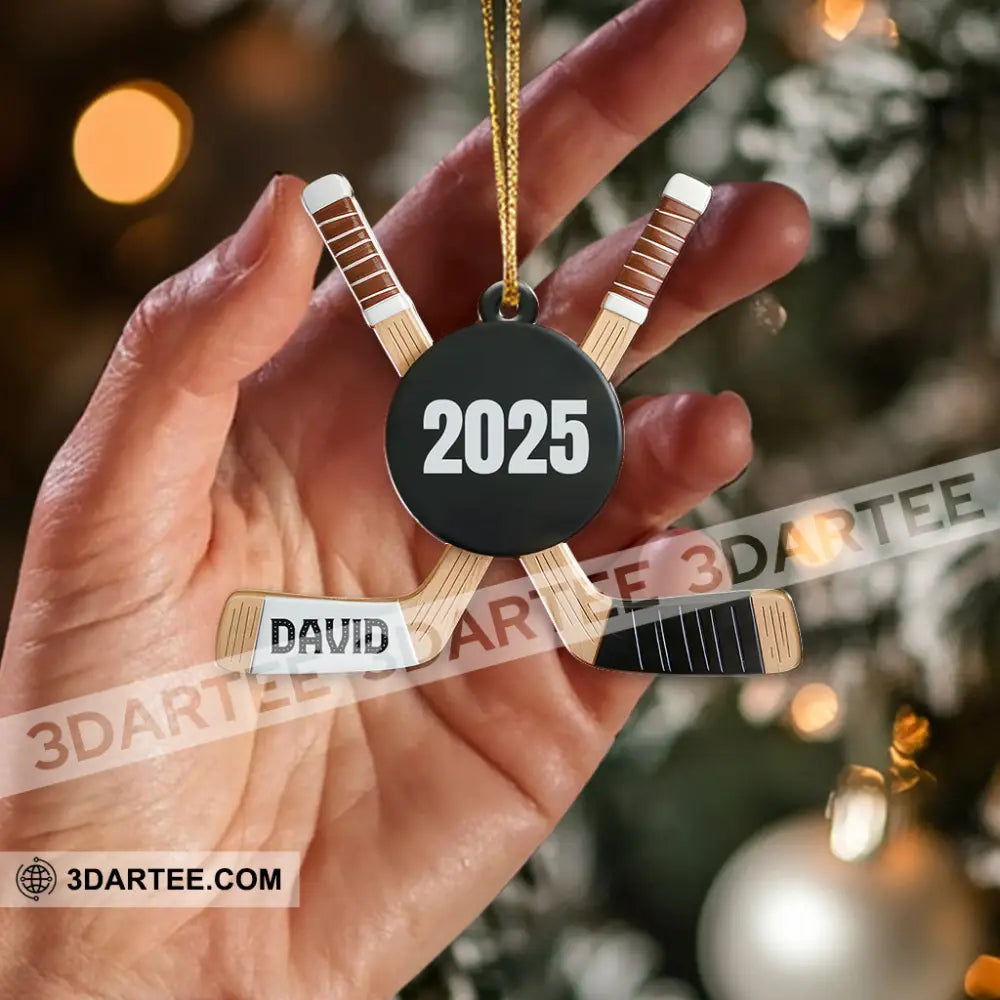 Hockey Home Decor Christmas Ornament Personalized Ornament Ornament