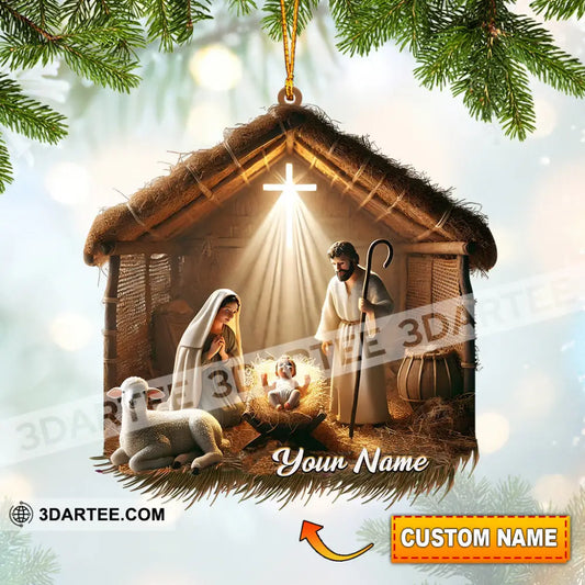 Home Sweet Home Home Decor Christmas Ornament Personalized Ornament 3.54’’ / 1 Ornament Ornament