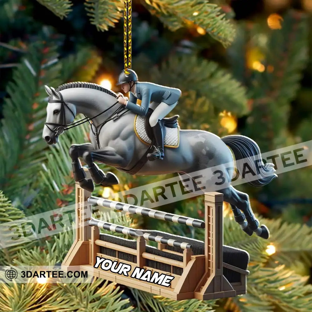 Horse Racer Home Decor Christmas Ornament Personalized Ornament Ornament