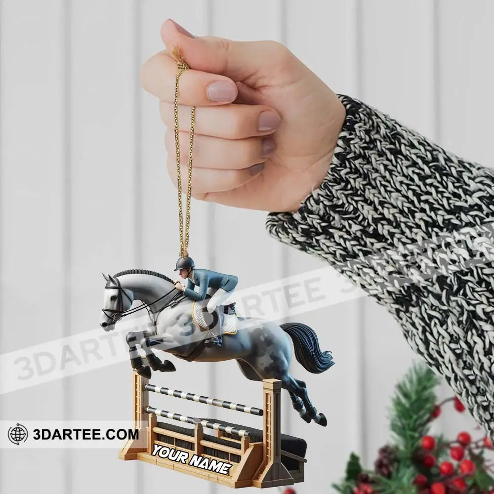 Horse Racer Home Decor Christmas Ornament Personalized Ornament Ornament