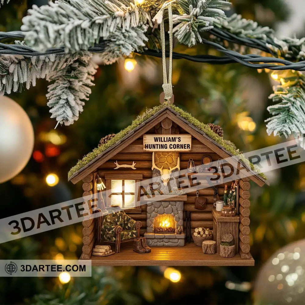 Hunting Corner Home Decor Christmas Ornament Personalized Ornament Ornament