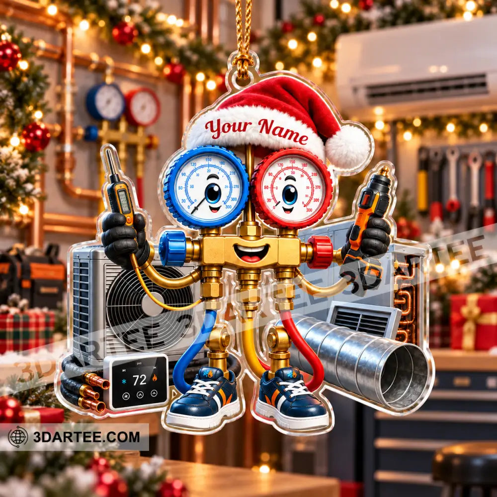 HVAC Tech Home Decor Christmas Ornament Personalized Ornament - Ornament
