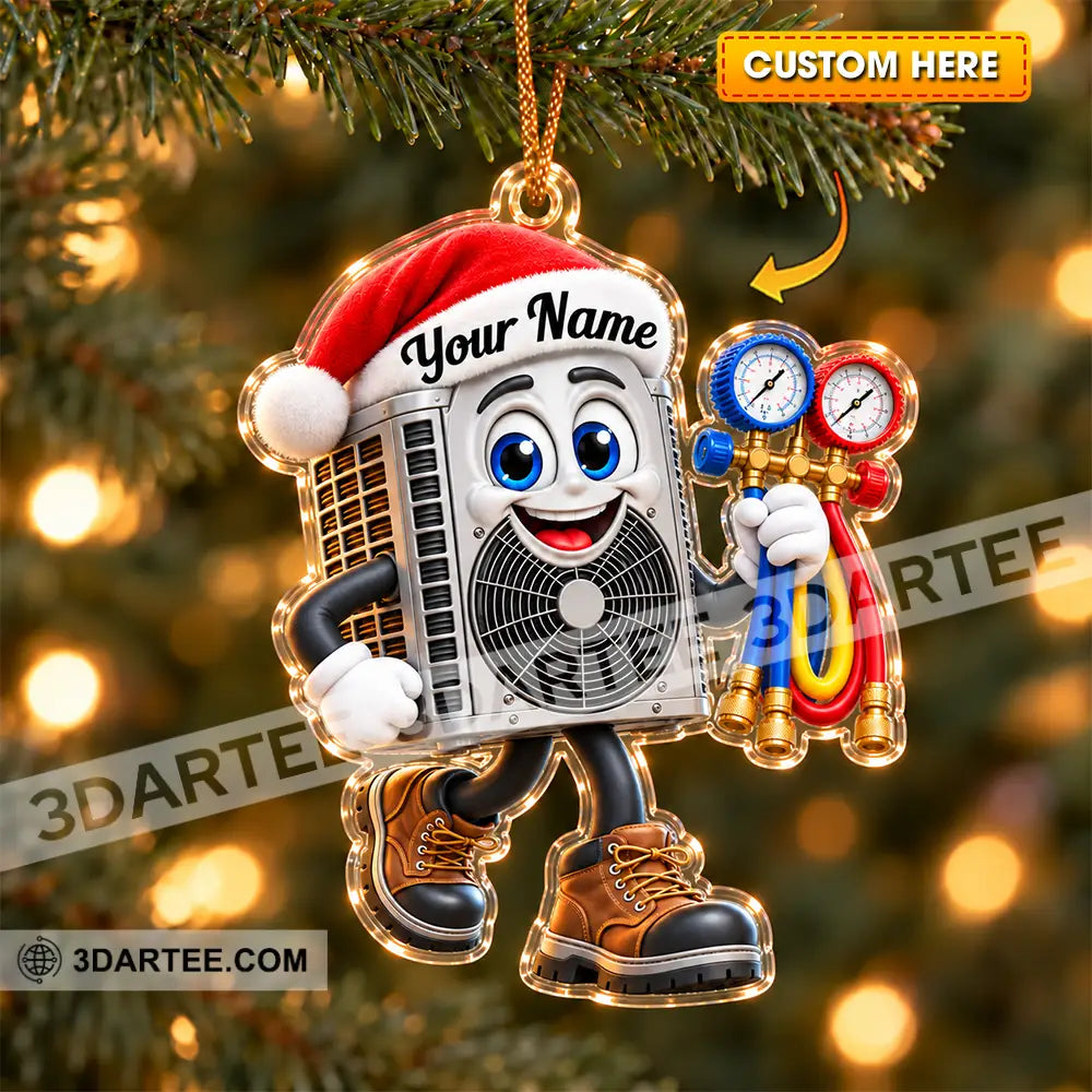 HVAC Tech Home Decor Christmas Ornament Personalized Ornament - 3.54’’ / 1 Ornament - Ornament