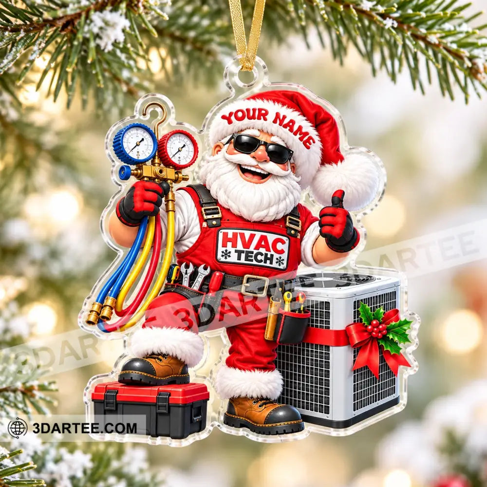 HVAC Tech Home Decor Christmas Ornament Personalized Ornament - Ornament