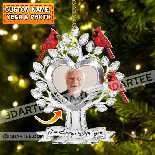 I Am Always With You Memorial Home Decor Christmas Ornament Personalized Ornament 3.54’’ / 1 Ornament Ornament