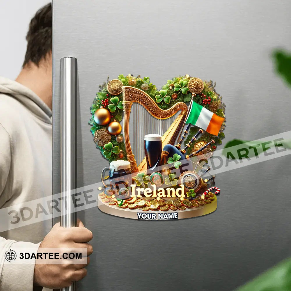 Ireland St Patrick’s Day Fridge Magnet - Personalized