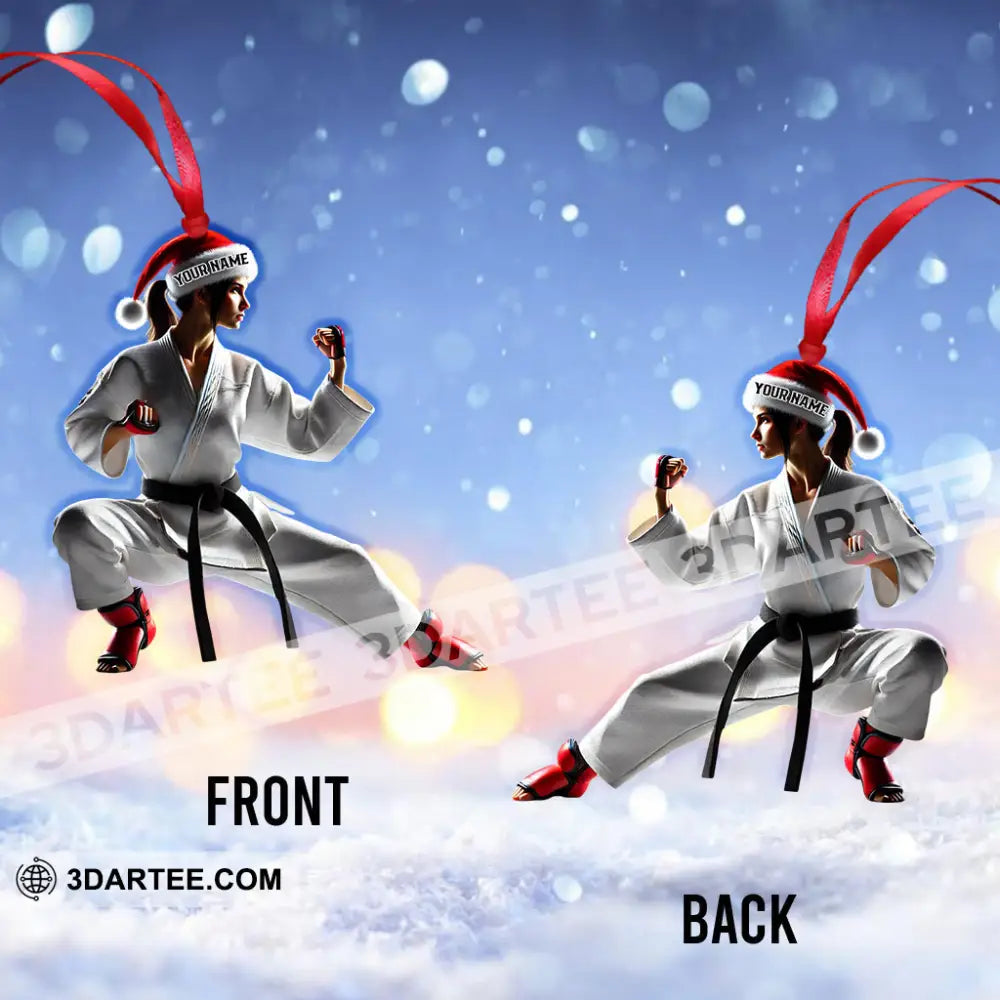 Karate Christmas Home Decor Christmas Ornament Personalized Ornament Ornament
