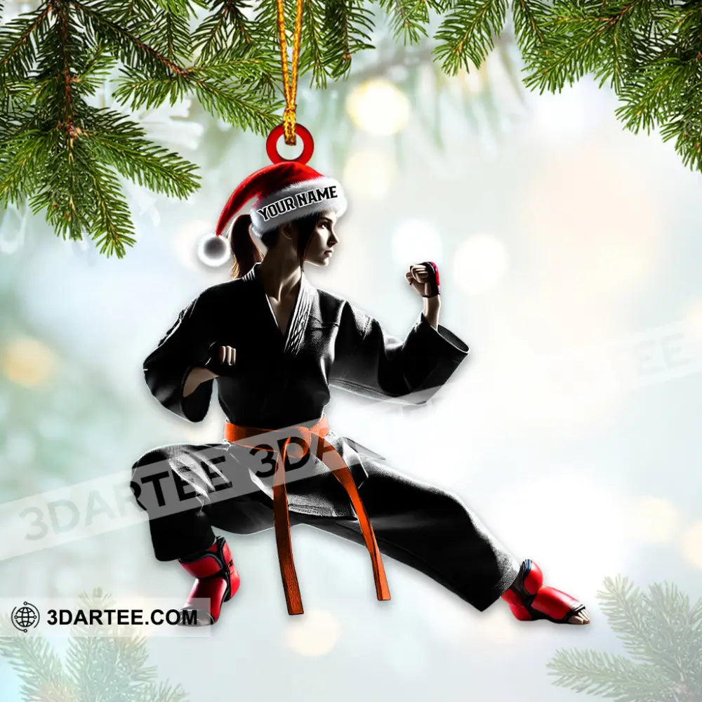 Karate Christmas Home Decor Christmas Ornament Personalized Ornament Ornament