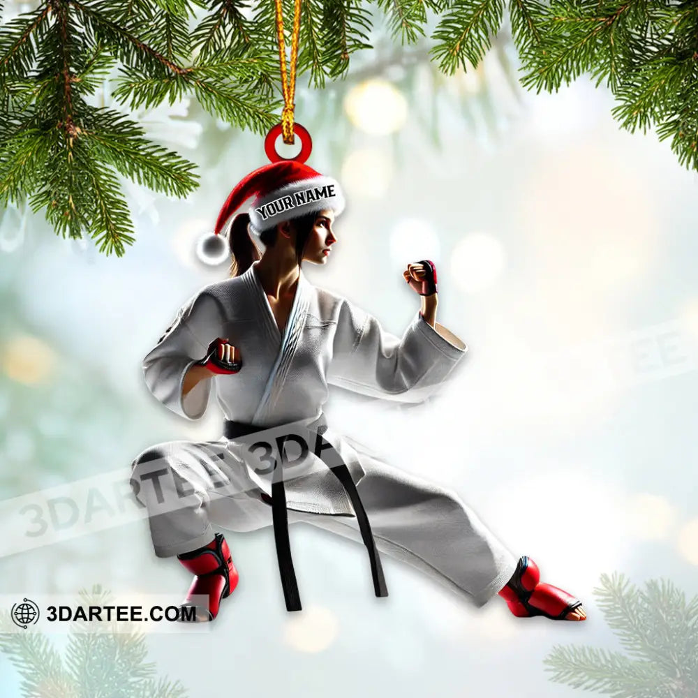 Karate Christmas Home Decor Christmas Ornament Personalized Ornament Ornament