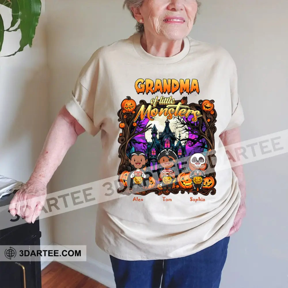Kid And Adult T-Shirt - Custom Grandma Of The Monsters T-Shirt Halloween Collectible Gift Apparel